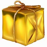 Gold Christmas Box