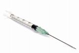 Syringe with a needle