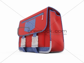 Red school rucksack