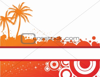 vector wallpaper of palm tree