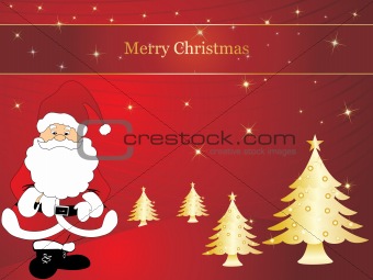 wallpaper, christmas vector background with santa claus