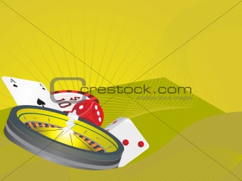 vector illustration of casino elements