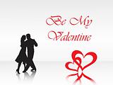 abstract vector background with valentine ornament, design1