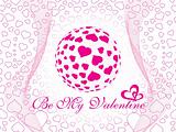 abstract vector background with valentine ornament, design11