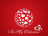 abstract vector background with valentine ornament, design7