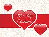 abstract vector background with valentine ornament, design9
