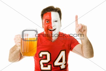 Sports Fan with Beer