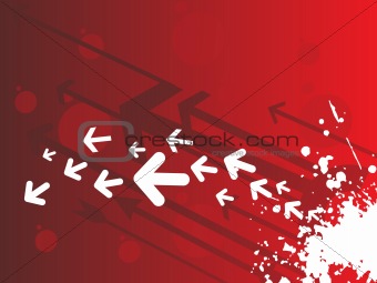 abstract grunge background with many arrows