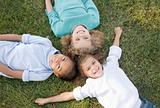 Three Children Having Fun
