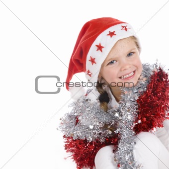 cute little christmas girl