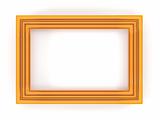 Orange plastic frame
