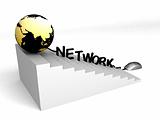 world progressing through networking