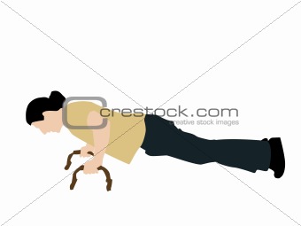 fitnessman doing push-ups