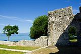 Early christianity ruins by Adriatic sea, Croatia