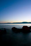 Adriatic sea night scene, Kvarner, Croatia