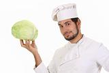 chef and cabbage