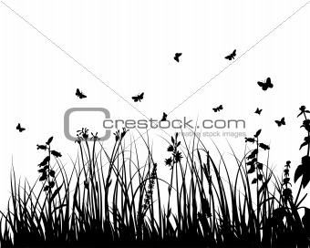 meadows plant  silhouette