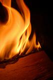 burning firewood