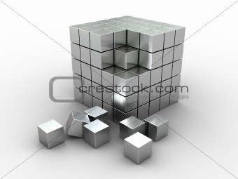abstract cube puzzle