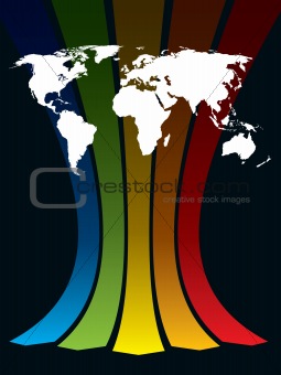 World and rainbow