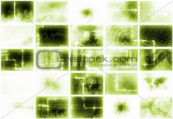 Futuristic Media Abstract Background