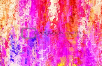 Dried Paintbrushed Abstract Background