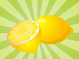 Lemon fruit  illustration