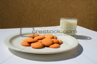 Vanilla Cookies and a Glass of Milk