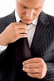 young businessman wearing tie
