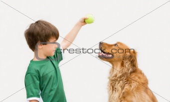 Boy with Dog