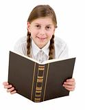 Girl and book