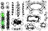 Curly design elements