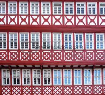 Facade of a Half Timbered House