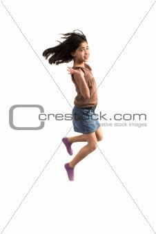 teen jumping high