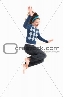 teen jumping high