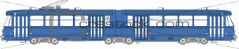 illustration of a tramway