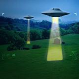 UFO in a meadow
