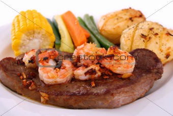 Steak and seafood