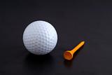 Golf ball and tee
