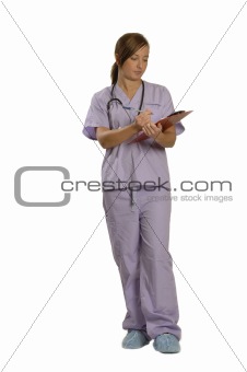 nurse on the job