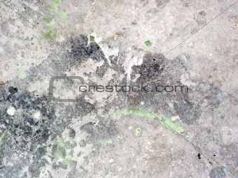 Concrete with spots of a paint