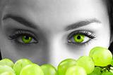 the eyes and grape