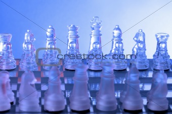 Glass chessmen 