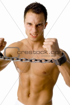 Chained man