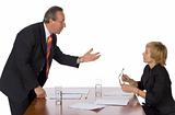 business meeting - man arguing