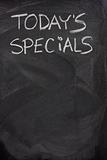 today's specials text on blackboard