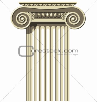 Greek Ionic column
