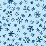 Snow Seamless Blue Vector Background