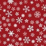 Snow Seamless Red Vector Background