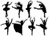 Classical dancers silhouette